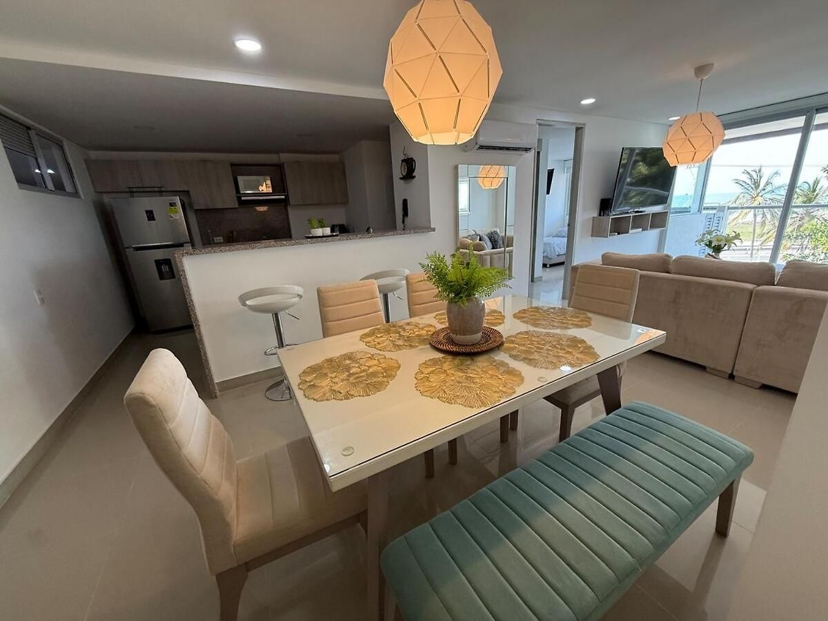 Hermoso Moderno Con Vista Al Mar Apartamento Cartagena